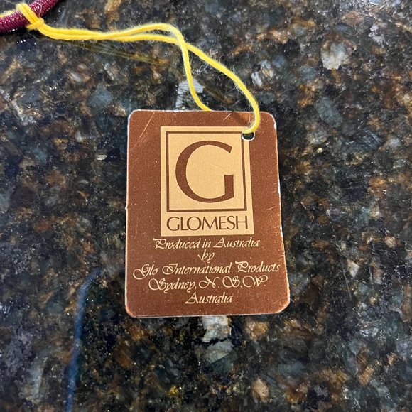 Vintage Retro GloMesh Burgundy Metal Mesh Clutch Bag  Purse - Australia - Picture 13 of 13